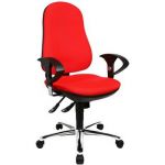 Topstar Cadeira Operativa Ajustável Support Deluxe SY Tecido Vermelho