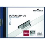 Durable Classificador c/ Clip Duraclip 30 Horizontal Azul - 2246-07