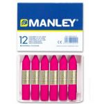 Manley Lápis de Cera Unicor Rosa Natural 12 un. - 630594
