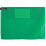 Envelope A5 PVC Translucido c/ Visor Verde Pack 10 Un.