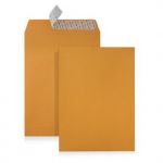 4Office 250 un. Envelopes Kraft B5 (176X250mm) c/tira de silicone