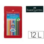 Faber-Castell Caixa Metálica Lápis de Cor Colour Grip 12 un.