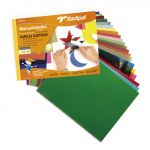 Sadipal Bloco de Manualidades Cartolina Seda 10Fls + Celofane 7 Fls + Cartolina Metalizada 5 Fls
