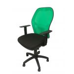 PYC Cadeira Operativa Jorquera Tecido Preto Verde