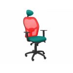 PYC Cadeira Operativa Jorquera C Tecido Verde Vermelho