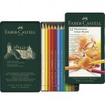 Faber-Castell Caixa Metálica Lápis de Cor Polychromos 12 un.