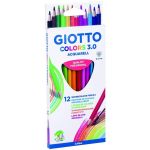 Giotto Lápis de Cor Colors 3.0 Acquarell 18cm 12 un.