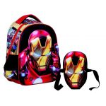 Mochila Escolar Avengers 3D + Máscara - 5204549091092