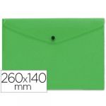 Liderpapel Bolsa Envelope Plástico 260x140mm c/ Mola Verde - L50391