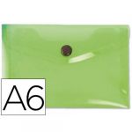 Liderpapel Bolsa Envelope Plástico A6 c/ Mola Verde - L32843