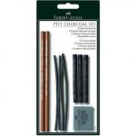 Lápis e Sticks de Carvão Faber-Castell Pitt - 10 Peças - 4005401129967