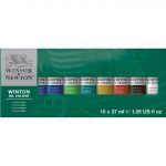 Winsor & Newton Conjunto de 10 Tubos de 37 ml de Óleo de Gama Winton Multicolor