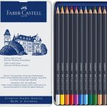 Faber-Castell Estojo de Metal Lápis Permanentes Goldfaber Multicolor 12 un.