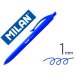 Milan Esferográfica P1 Retrátil 1mm Touch Tinta Azul 25 Un.
