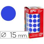 APLI Etiquetas Auto Adesivas Circulares 15mm Azul Rolo - 080896 - 59746