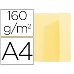Exacompta Classificador de Cartolina Din A4 Amarelo 160g/m2 c/ Aba Interior 100 Un.