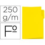 Gio Classificador de Cartolina Folio Pestana Esquerda 250 g/m2 Amarelo 50 Un.