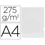 Gio Classificador de Cartolina Plastificada Apresentação 2 Abas Din A4 Branco 275g/m2 Pack 25 Un.