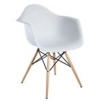 Cadeira de Visitante Neo 62 x 82.5 x 62cm PP / Madeira Branco 4 Un.
