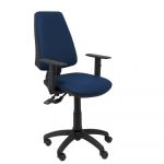 PYC Elche S Similpiel Cadeira de Escritório Braços Reguláveis Azul Marino