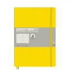 Leuchtturm1917 - Caderno de Notas B5 Capa Mole de Linhas Horizontal Limão