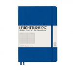 Leuchtturm1917 - Caderno de Notas A5 Capa Dura de Linhas Horizontal Real Azul Real