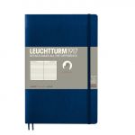 Leuchtturm1917 - Caderno de Notas B6 Capa Mole de Linhas Horizontal Azul-marinho
