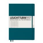 Leuchtturm1917 - Caderno de Notas A4 Slim Capa Dura de Linhas Horizontal Verde