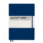 Leuchtturm1917 - Caderno de Notas A4 Slim Capa Dura Liso Azul-marinho