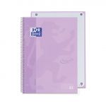 Oxford Caderno A4 Capa Dura 80 Fls Quadriculado Malva Pastel 1 Un.