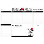 Grupo Erik Editores S.L. - Bloco Planificador Semanal A4 Minnie Mouse Disney Branco - A31964888