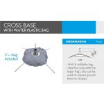 4Paper Cross Base With Water Plastic Bag - 13.611