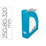 Q-connect Porta Revistas em Plástico - Cores Tranlúcidas Azul - 156309