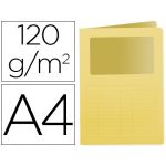 Q-connect Classificadores com Janela Transparente Amarelo 50un. - KF15244