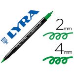 Lyra Marcador Aqua Brush Aguarelavel Dupla Ponta Fina e Pincel Verde - OFF150925CE