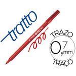 Giotto Marcador Tratto Office Fine Ponta de Fibra Traco 0,7 mm Vermelho - OFF074783CE