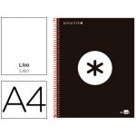 Antartik Caderno Espiral A4 Micro Capa Forrada 120F 100g Liso com Bandas 4 Furos Preto - OFF074631CE