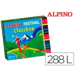 Alpino Lápis de Cor Festival Classbox Caixa de 12 Sortido 288 un.