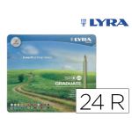 Lyra Lápis de Cor Graduate Caixa Metalica de 24 Sortido - OFF150264CE