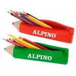 Alpino Estojo Escolar Forma Lápis Soft c/ 12 Lápis de - OFF064823CE