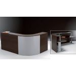 Balcões de Receção 1800x800x1100mm (1800) Dream Dois Balcões e Canto Melamina - DR.BC05/DR.BC05