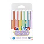 Carioca Marcador Fluorescente Pastel 43033 Blister C/6 Cores