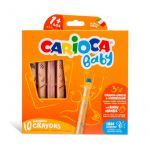 Carioca Baby Caixa 10 Lápis 3 em 1 + Afia Lápis