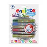 Carioca Cola 42112 Glitter 10,5 ml Multicolor Blister C/6