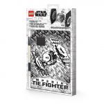 Lego Conjunto de Caderno Caneta Esferográfica e Tie Fighter Star Wars