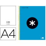 Antartik Caderno Espiral A4 Micro Capa Forrada 120F 100g Liso C/ Bandas 4 Furos Azul - OFF074622CE