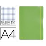 Herlitz Caderno Note Book Flex A4 Polipr. 2X40F Quadricula 4 mm + Pautado Verde Claro C/ Elasticos - OFF067997CE