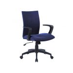 Q-connect Cadeira de Escritório Base Nylon Regulável em Altura 895+110mm x L 580mm x P 550mm Tecido - KF19016