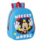 Mochila Pré Escolar Mickey 3D 32x10x27 cm