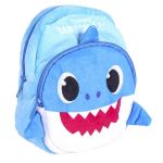 Baby Shark Mochila Infantil 3D Tubarão Azul